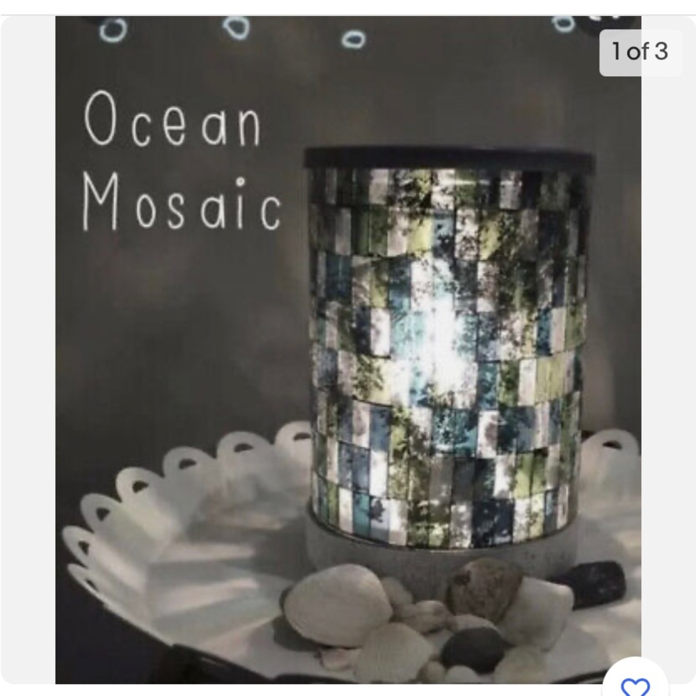 Scentsy Ocean Mosiac wax warmer